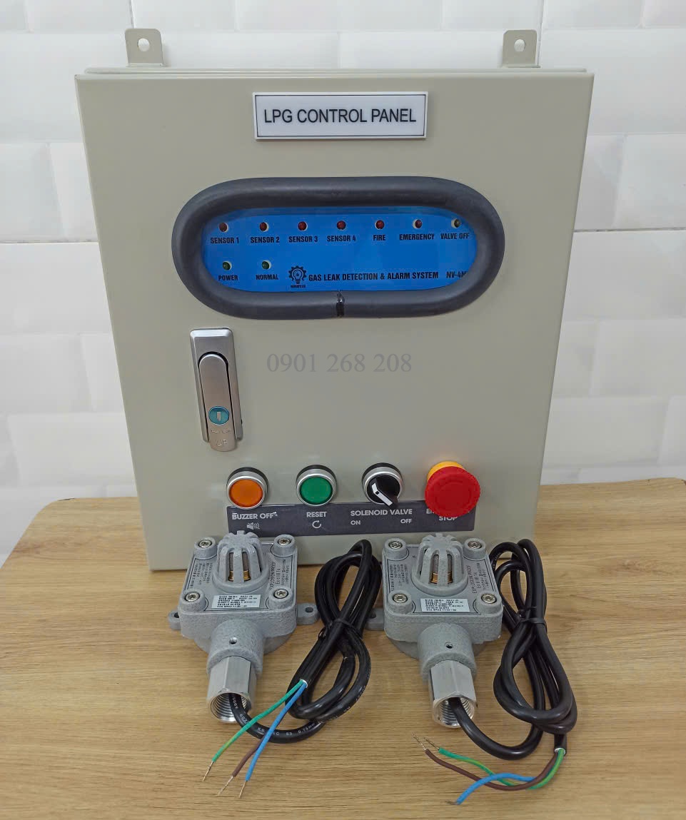 TỦ BÁO RÒ GAS KẾT NỐI2 KÊNH ĐẦU DÒ PHÒNG NỔ T-300
